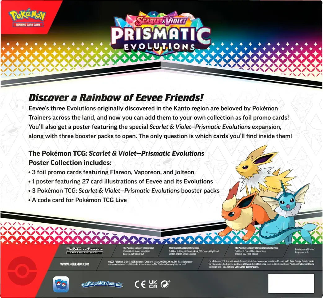 Pokémon - Trading Card Game: Scarlet & Violet - Prismatic Evolutions Poster Collection
