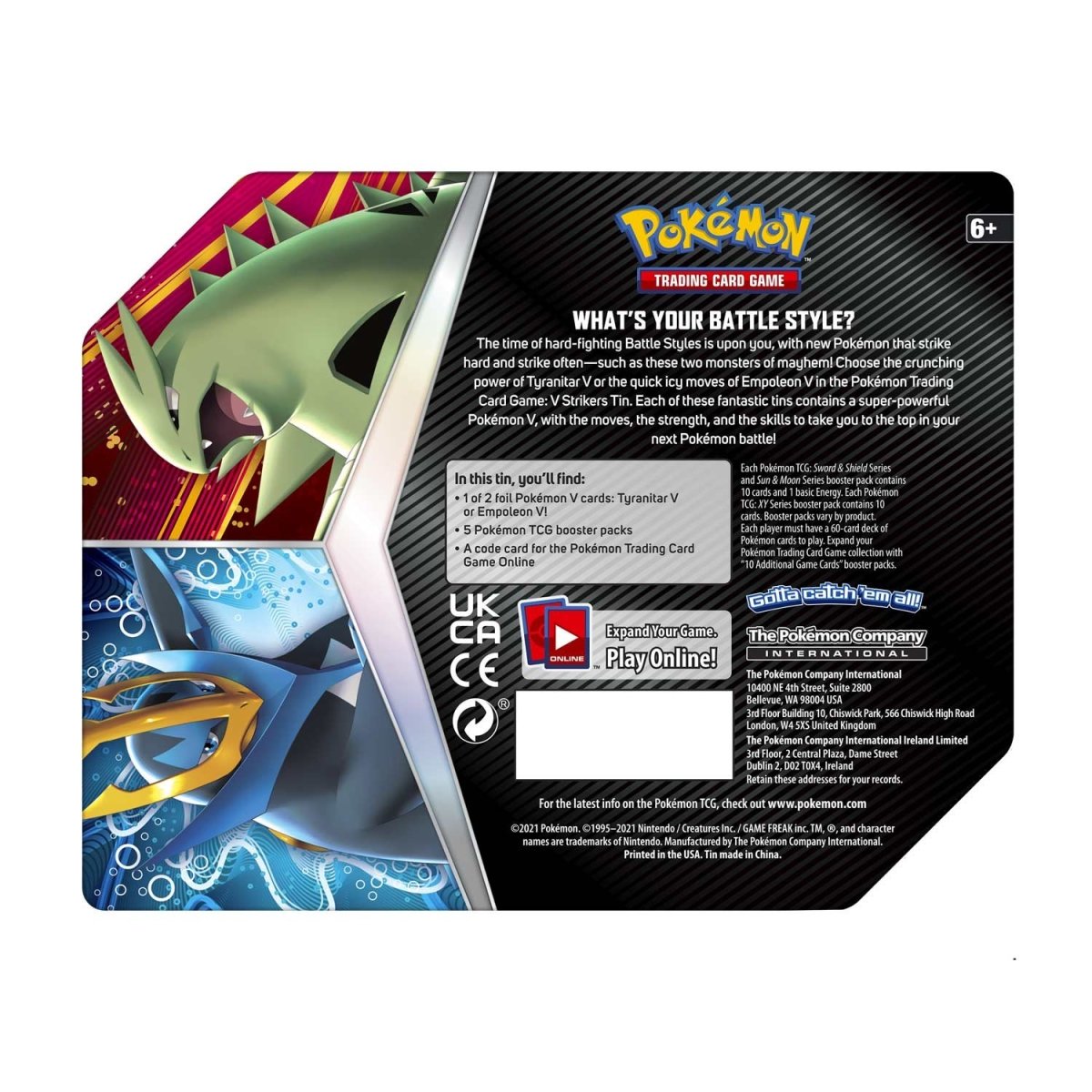 Pokémon TCG: V Strikers Tin