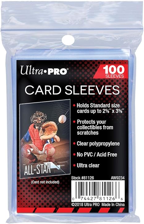 Ultra Pro 2-1/2" X 3-1/2" Soft Card Sleeves (Penny Sleeves) (100ct)